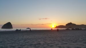 sunset at Canon Beach