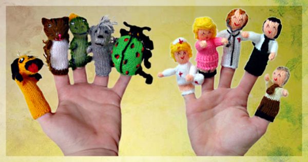 Details about   Handknitted Finger Puppets 